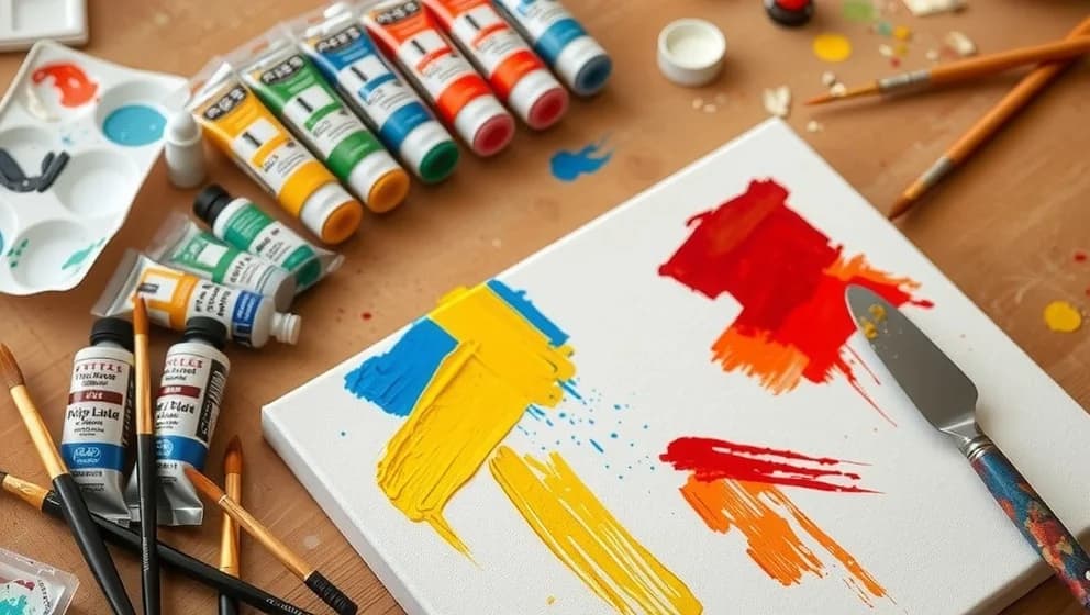 Abstrakt konst akryl för nybörjare